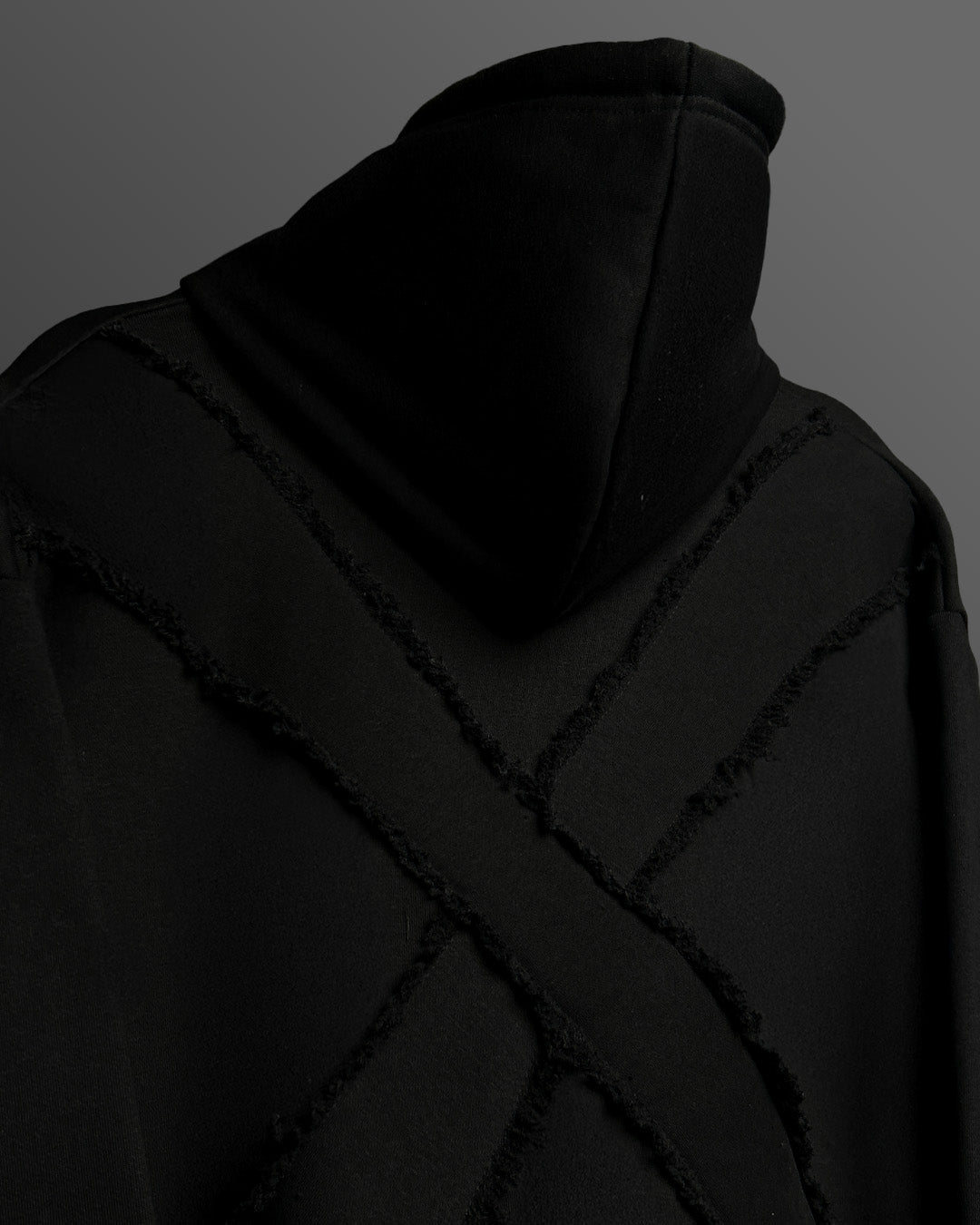 Fearless Black Oversized Hoodie