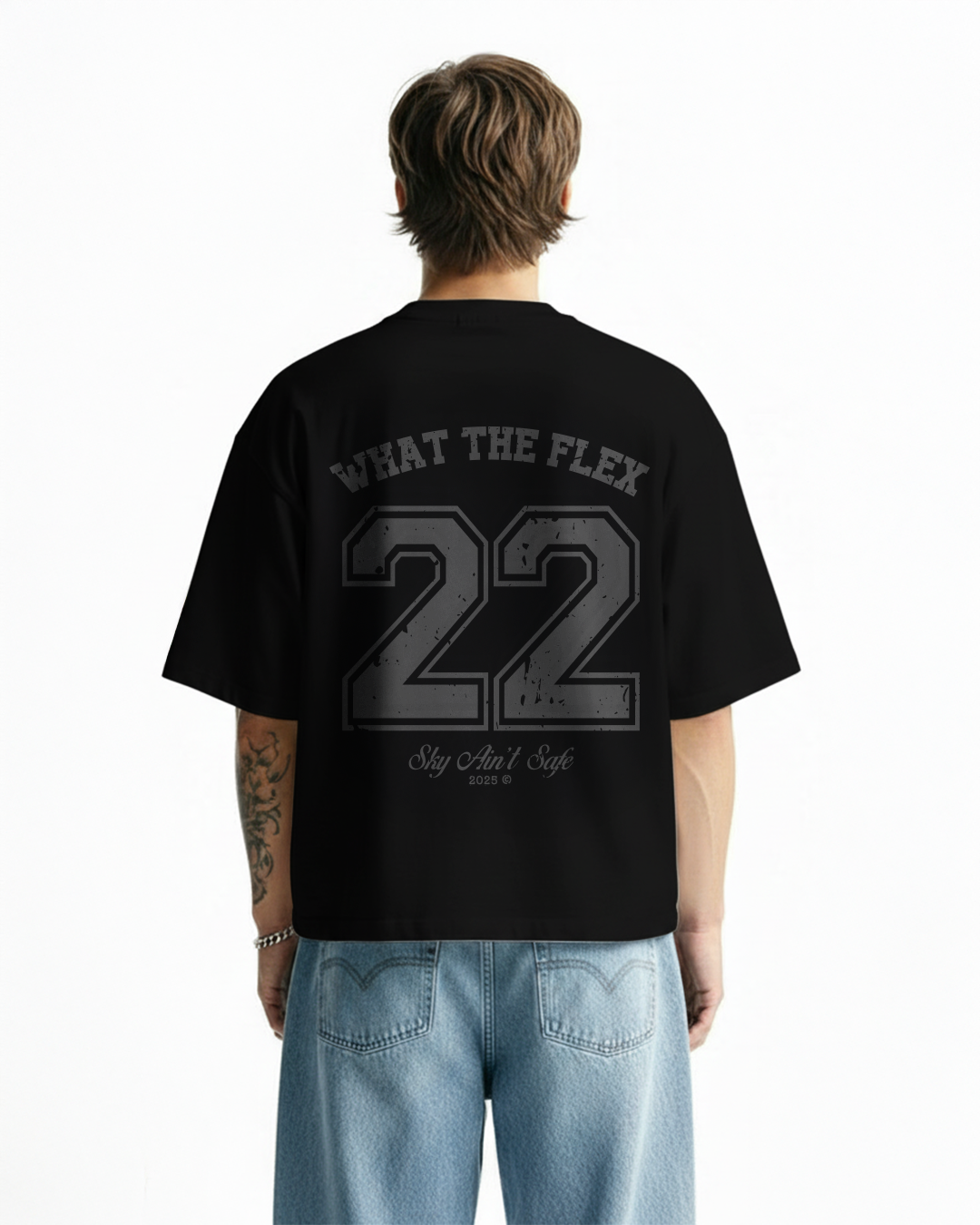 Young Black Boxy Fit T-Shirt