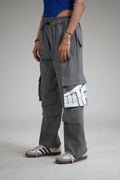 Grey Parachute Pants