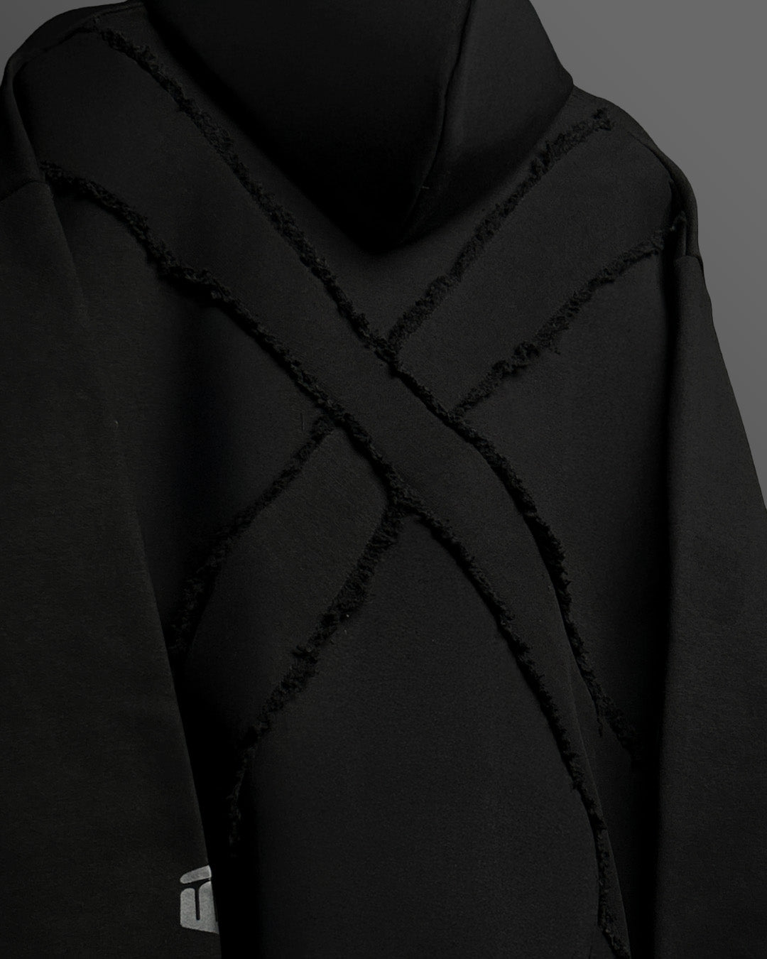 Fearless Black Oversized Hoodie