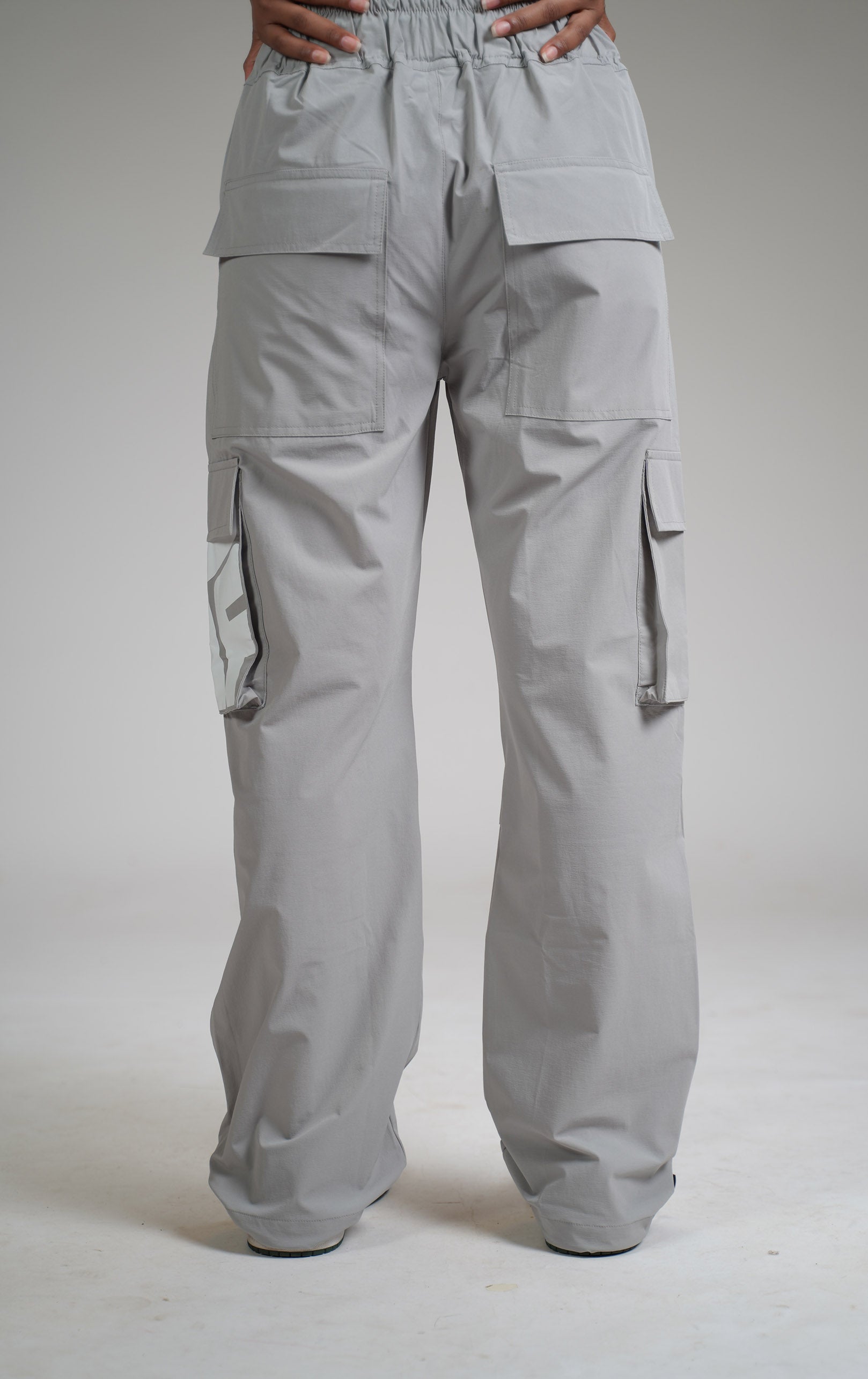Ice Grey Parachute Pants