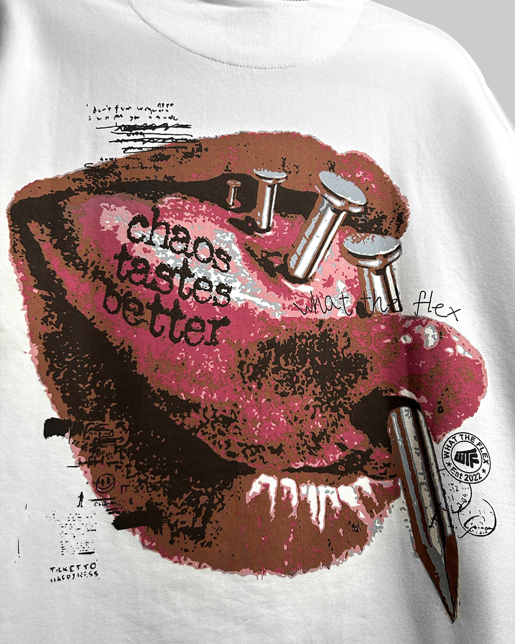 Riot Off White Boxy Fit T-shirt