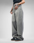 Ash Grey Baggy Denim Jeans