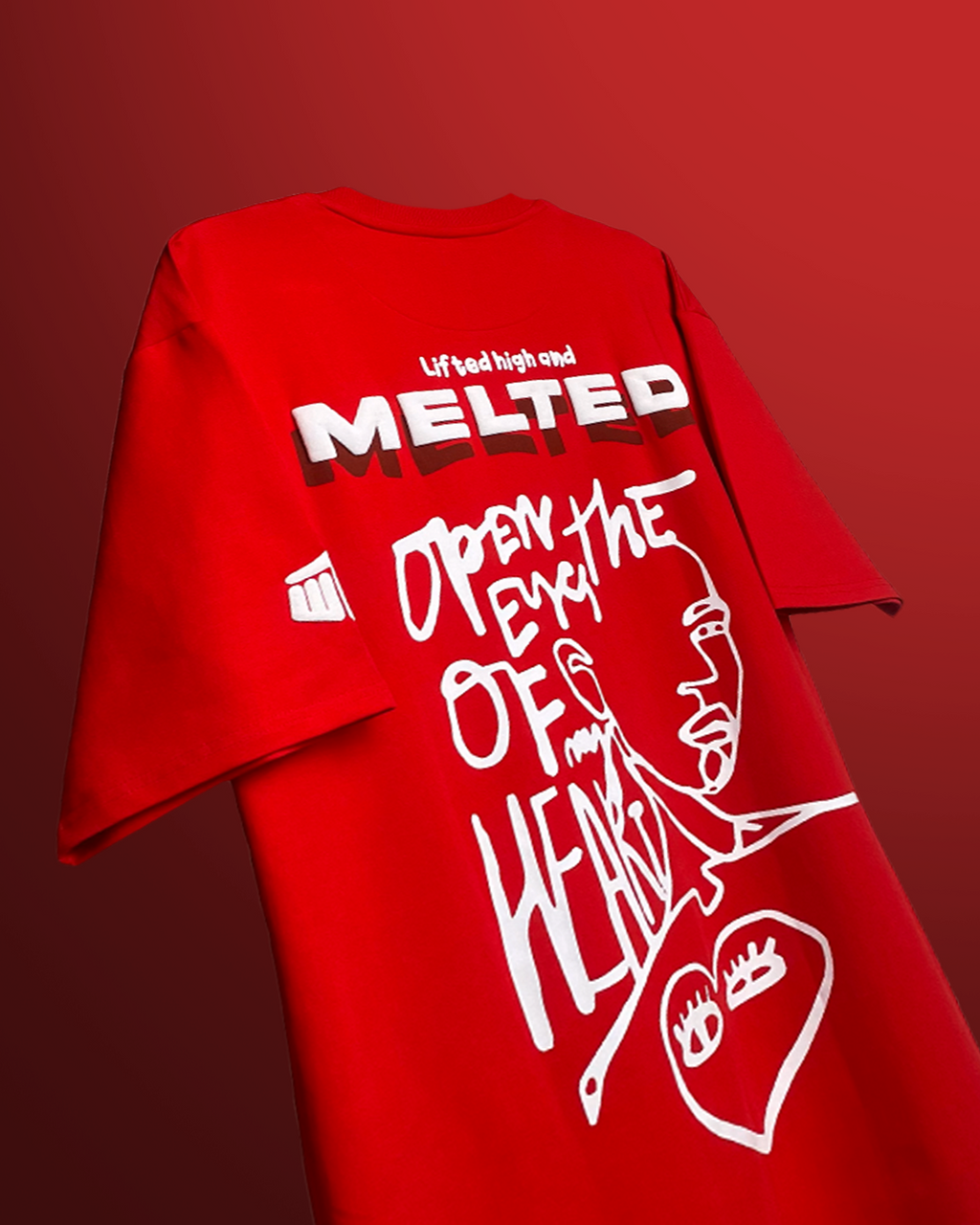 Melted Heavyweight Red T-shirt