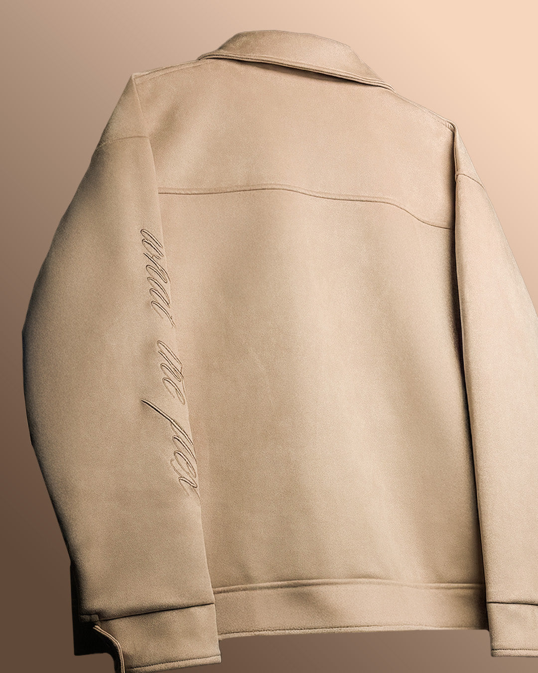 HUMAN MADE CREAM SUEDE JACKET