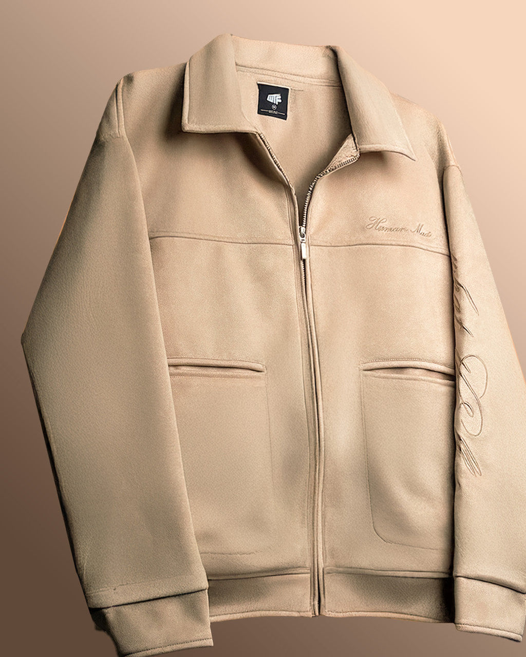 HUMAN MADE CREAM SUEDE JACKET