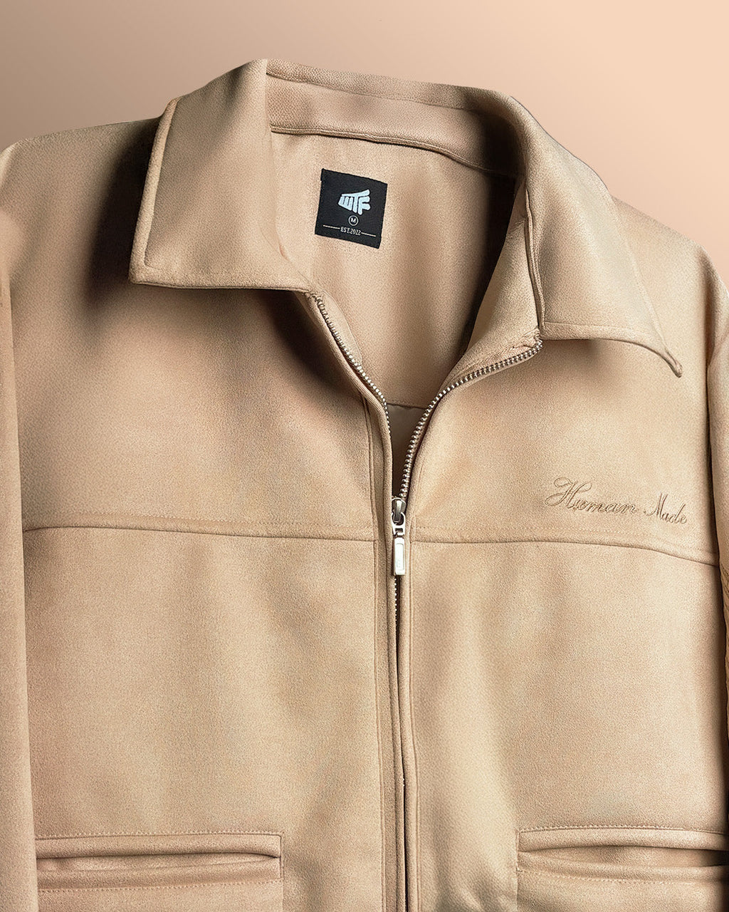 HUMAN MADE CREAM SUEDE JACKET