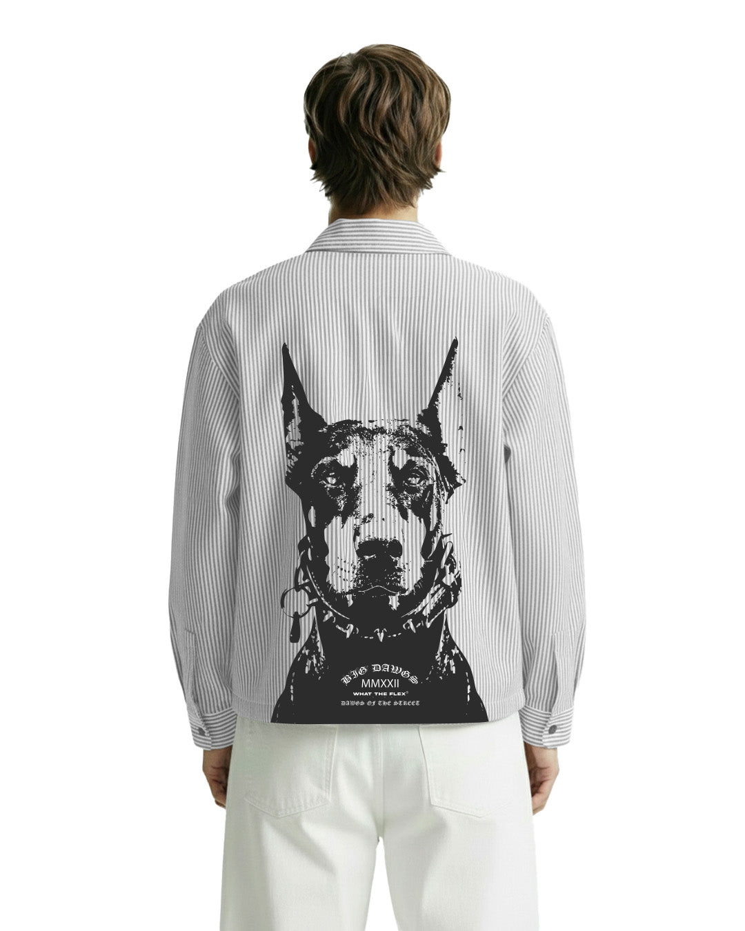 Big Dawgs Grey Striped Shirt