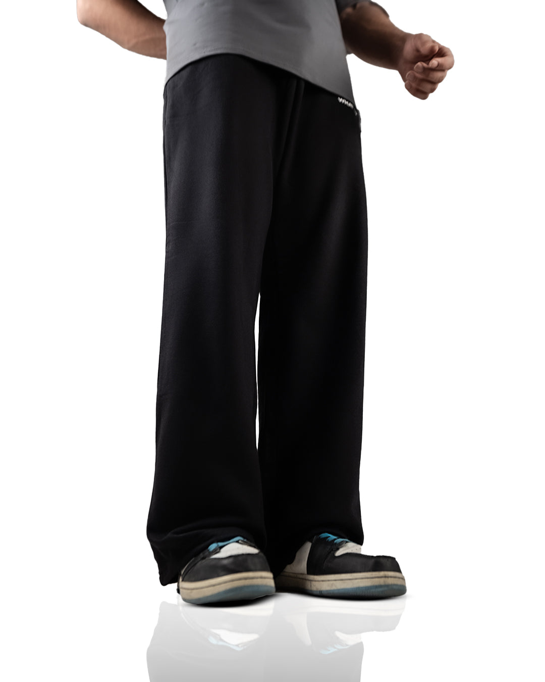 Black Essential Cotton Pants