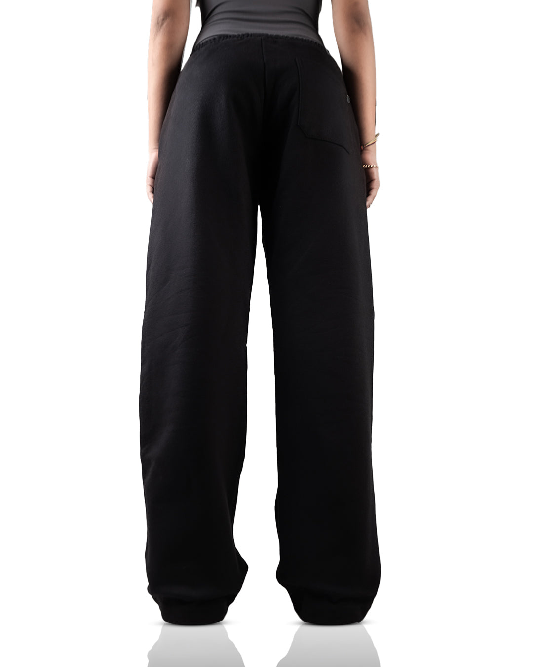 Black Essential Cotton Pants