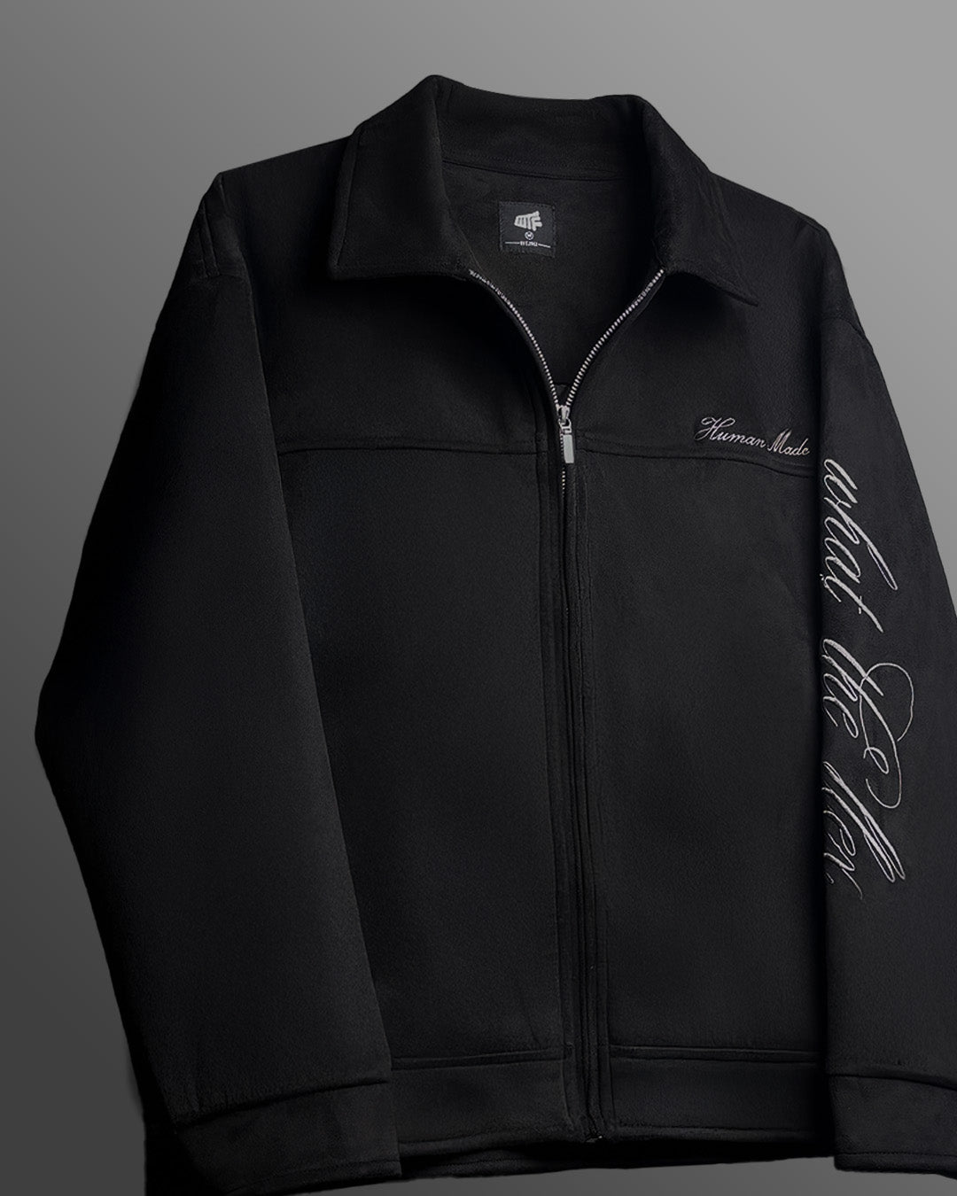 HUMAN MADE BLACK SUEDE JACKET