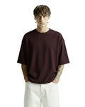 Brown Ribbed T-Shirt