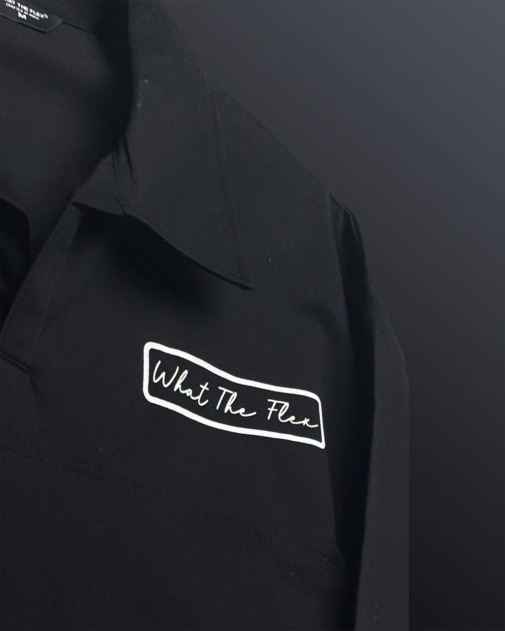 Black Retro Cotton Polo T-Shirt