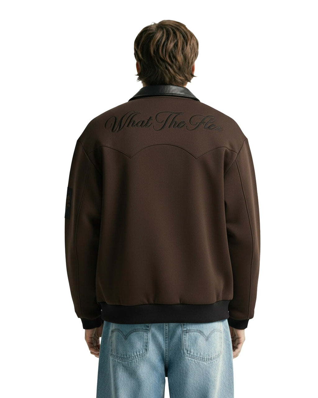 Cocoa Leather Cut Jacket