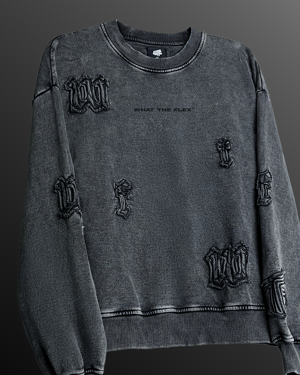 Coded Acid Wash Sweatshirt