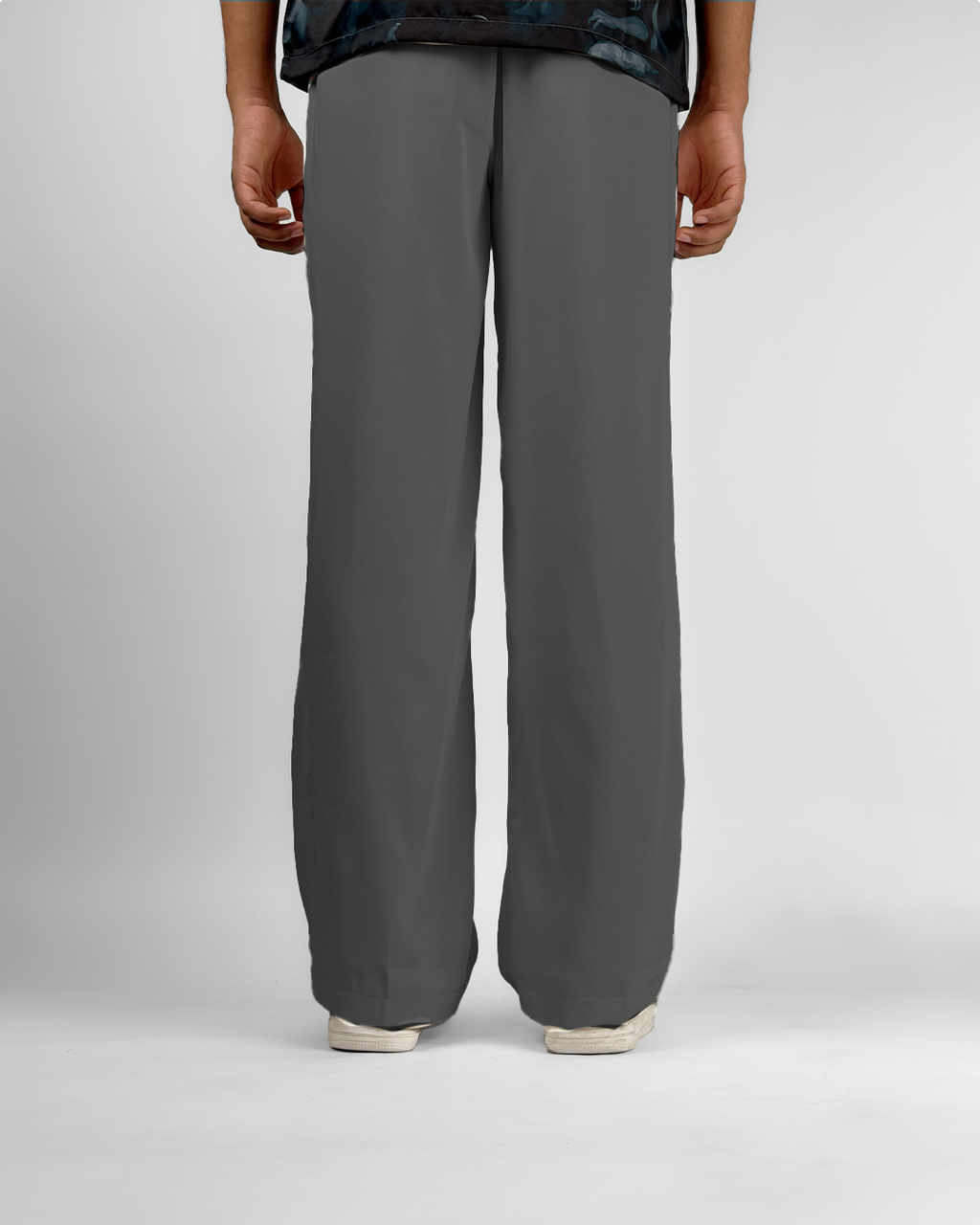 Dark Grey Classic Korean Pants