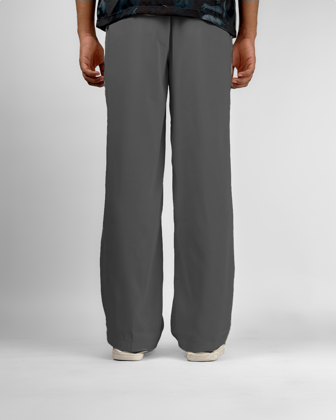 Dark Grey Classic Korean Pants