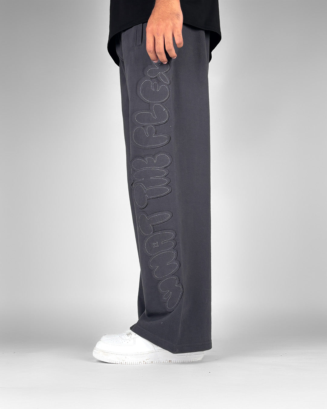 Grey Dropout Sweatpants
