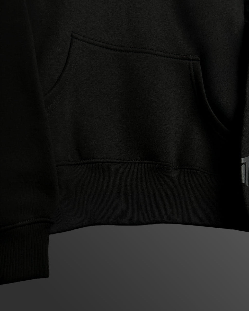 Fearless Black Oversized Hoodie