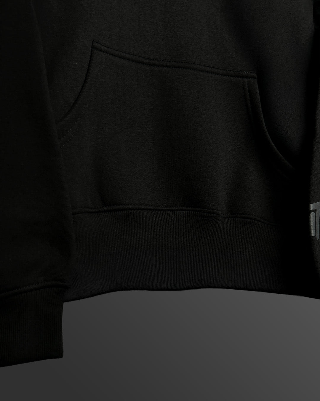 Fearless Black Oversized Hoodie