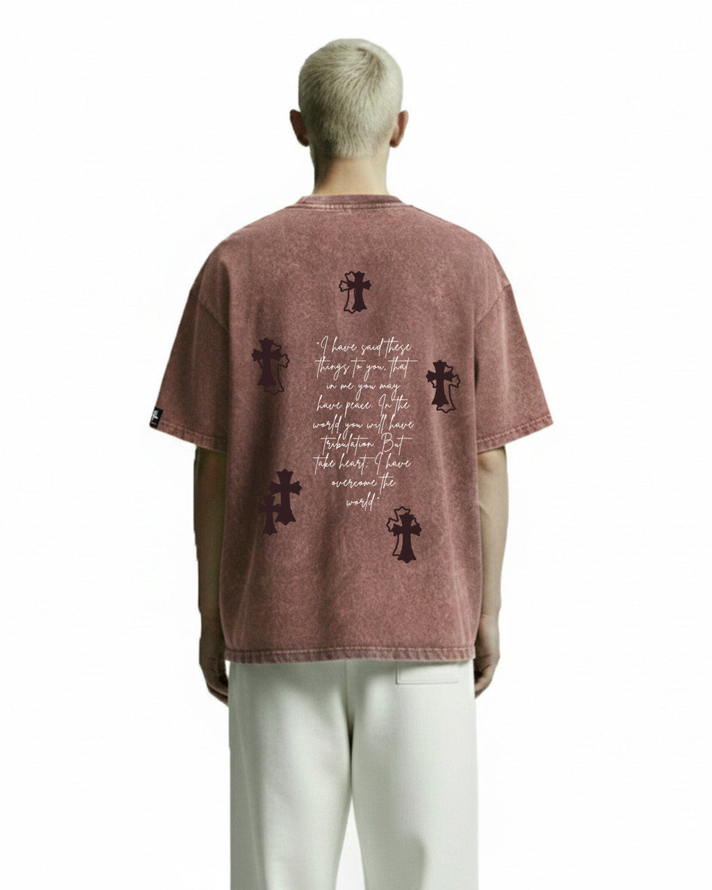 Fallen Fate Brown Acid Wash T-Shirt