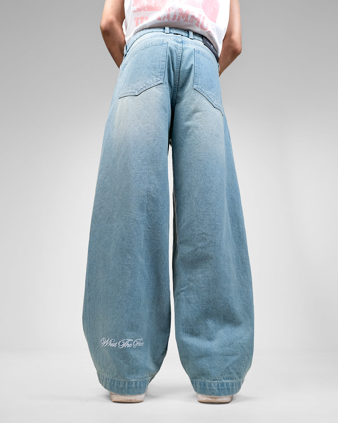 Frost Blue Baggy Denim Jeans