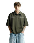 Olive Green Retro Polo T-shirt