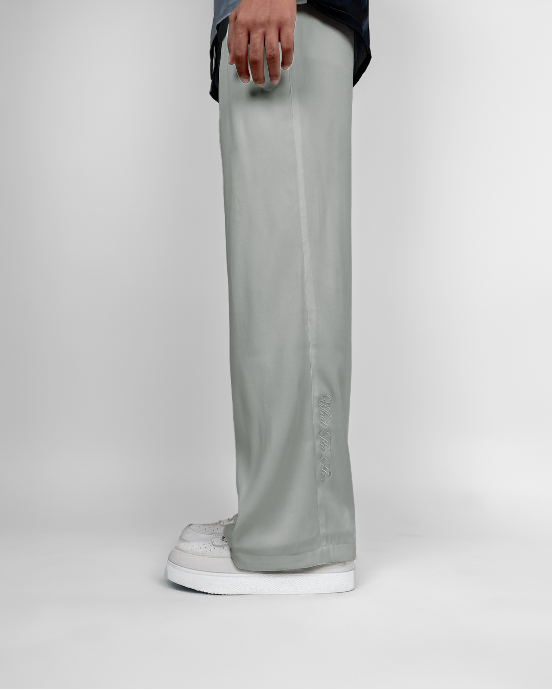 Light Grey Classic Korean Pants