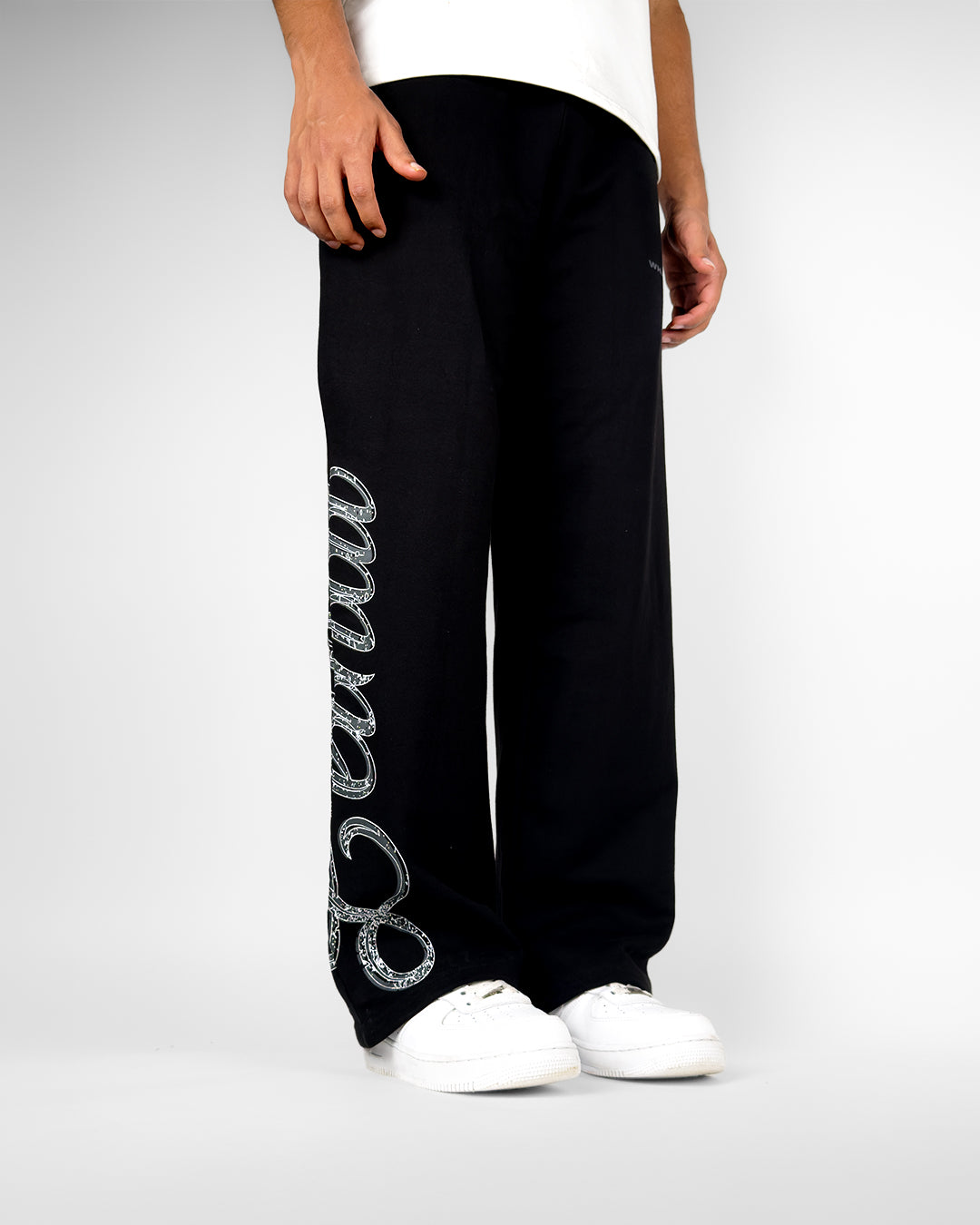 Lethal Black Essential Cotton Pants