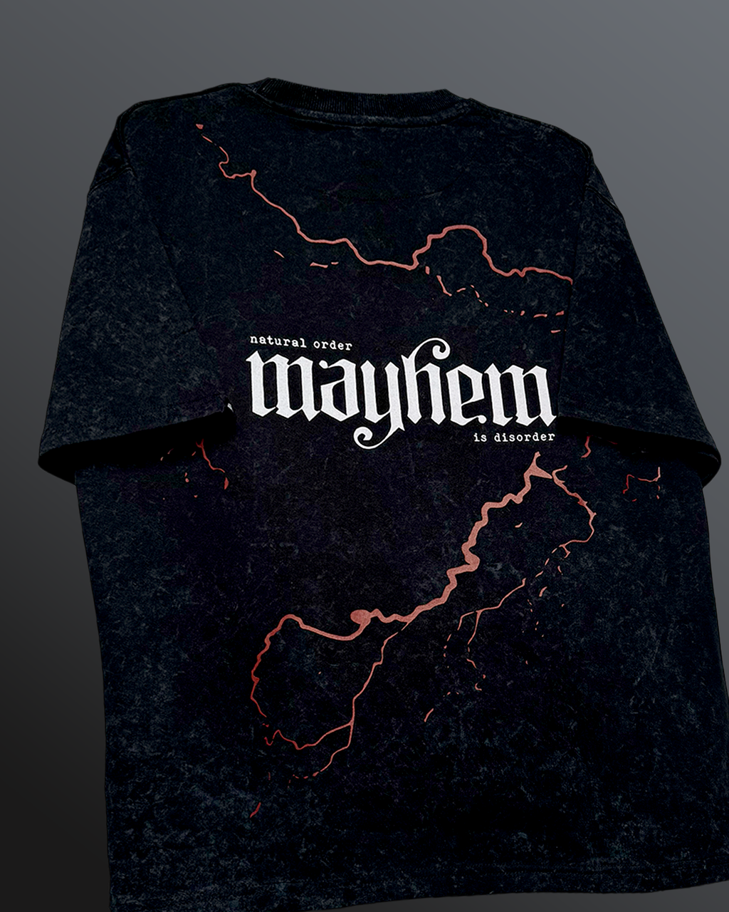 Mayhem Black Acid Wash T-Shirt