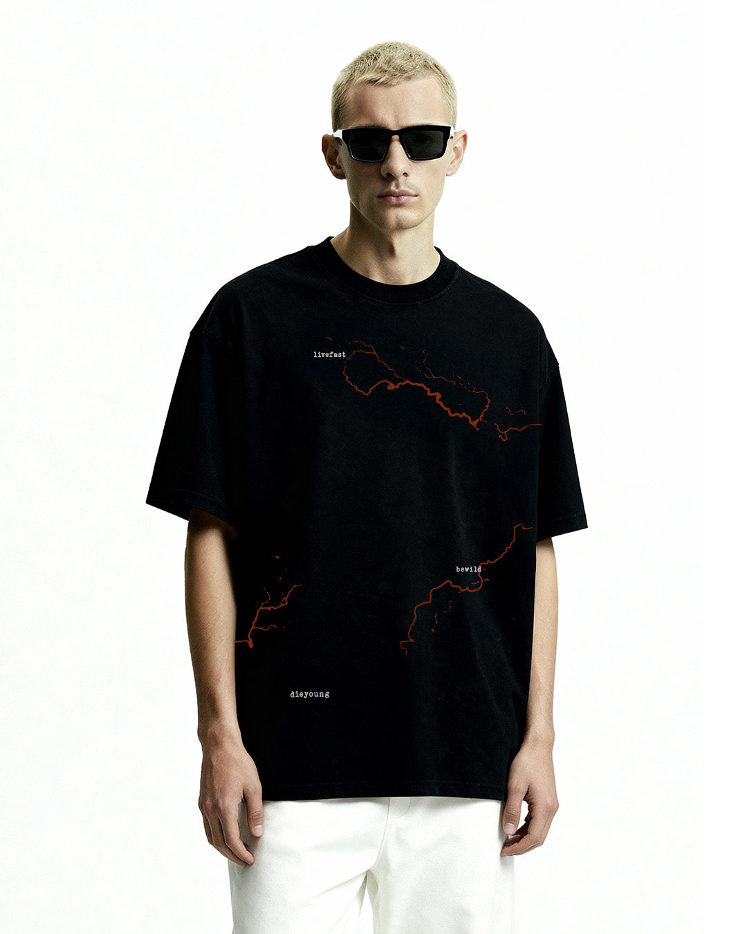 Mayhem Black Acid Wash T-Shirt