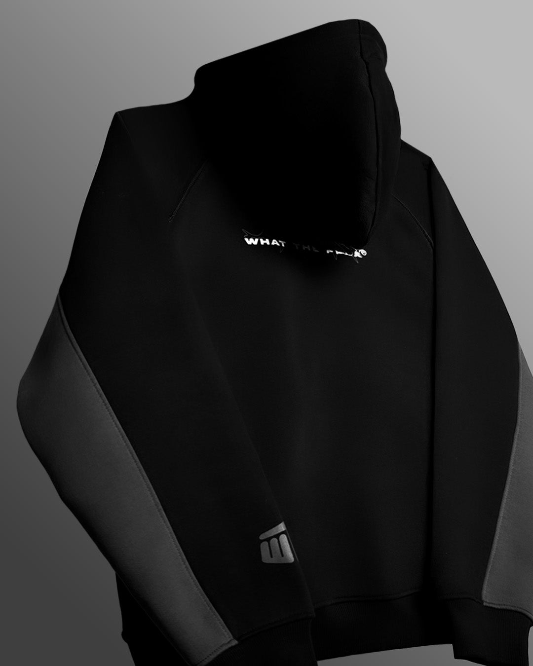 Ninja Masked Zipper Black Hoodie