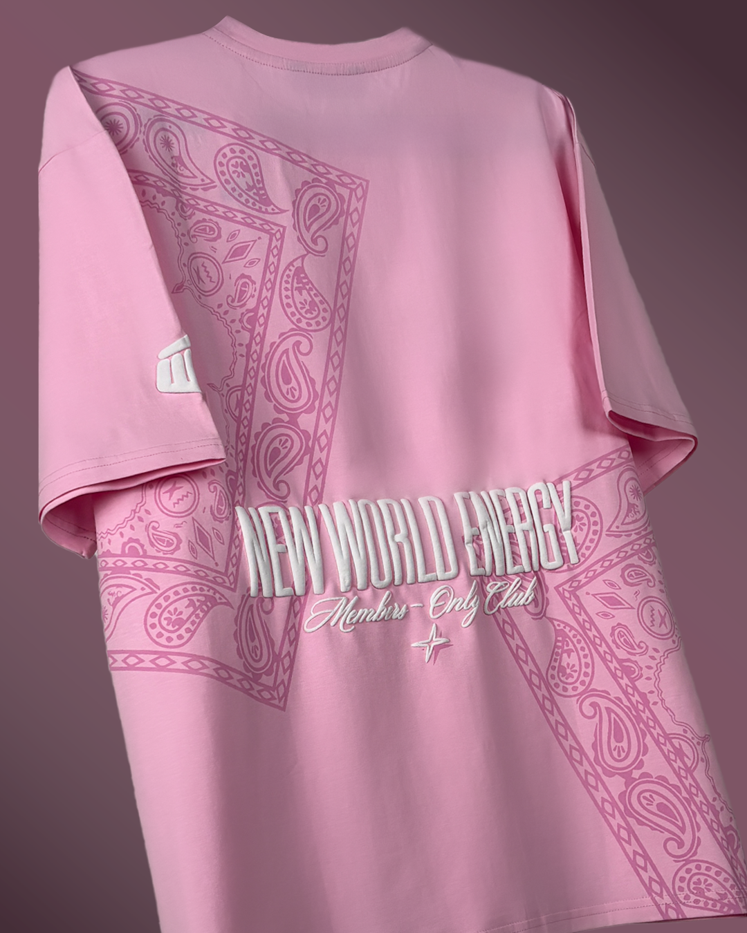 New World Energy Pink Oversized T-shirt