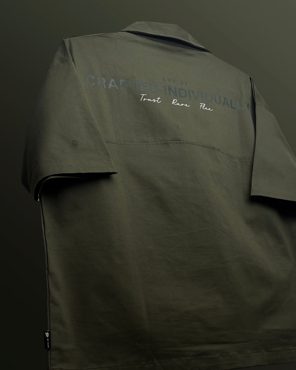 Olive Green Retro Polo T-shirt