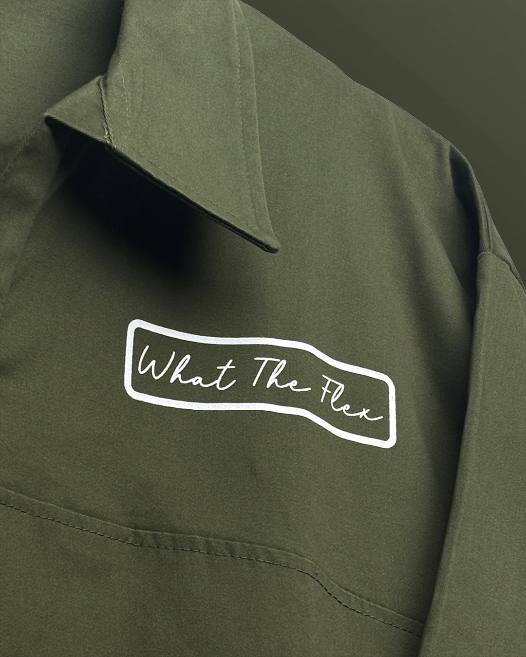 Olive Green Retro Polo T-shirt