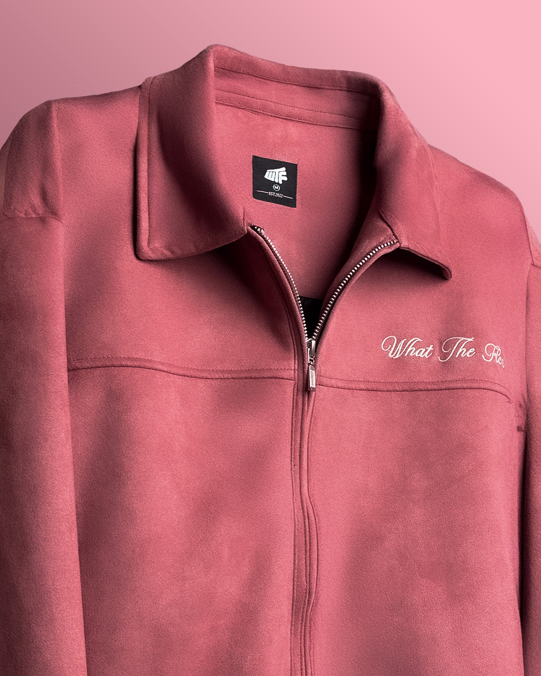 LIFE'S NICE CORAL  SUEDE JACKET