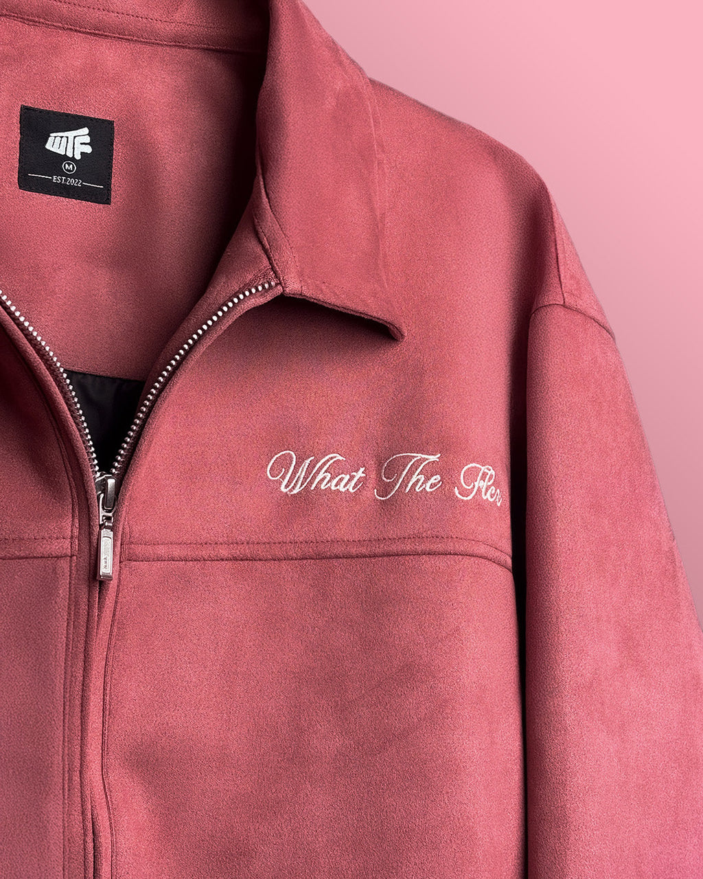 LIFE'S NICE CORAL  SUEDE JACKET