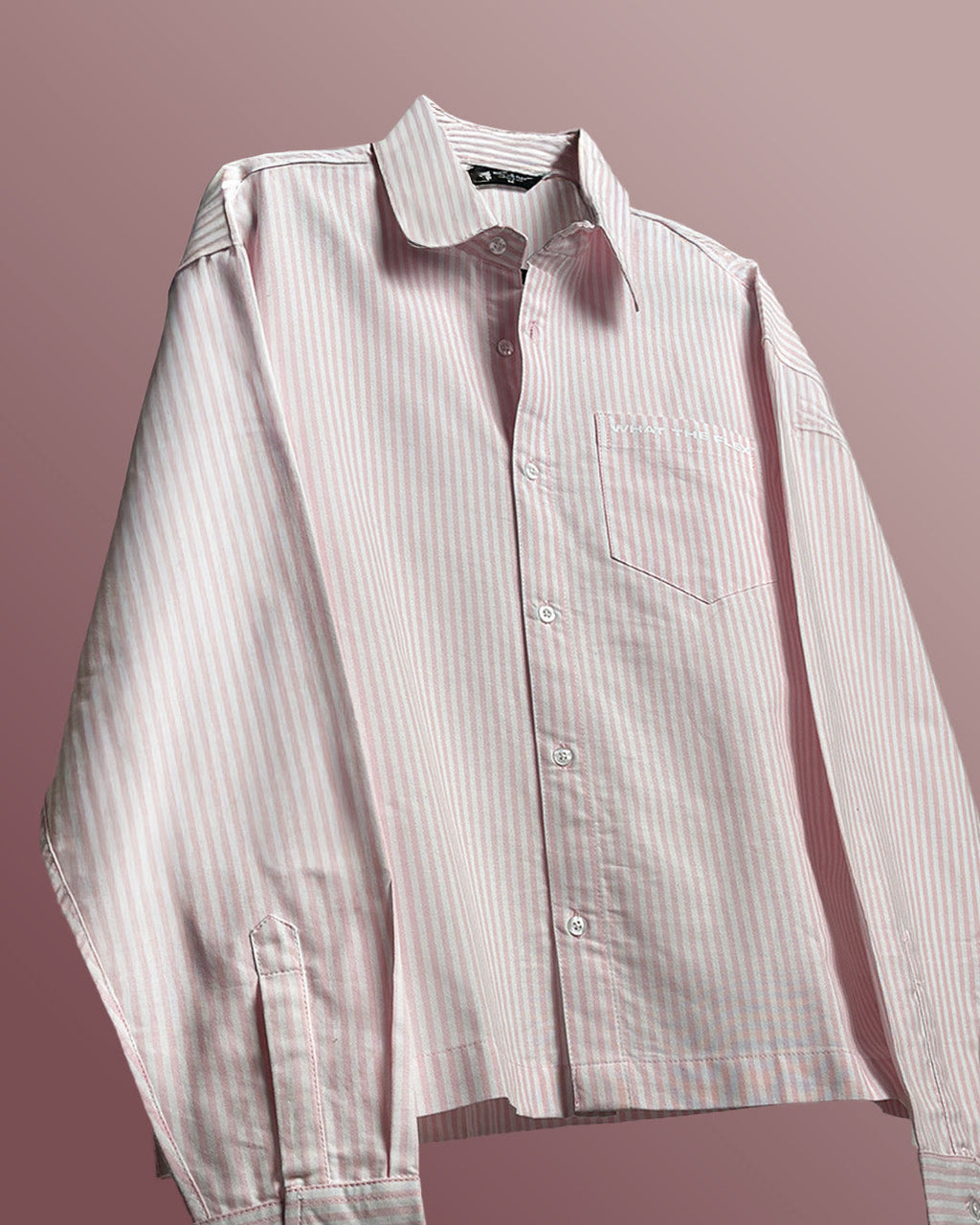 Rolling Pink Striped Shirt