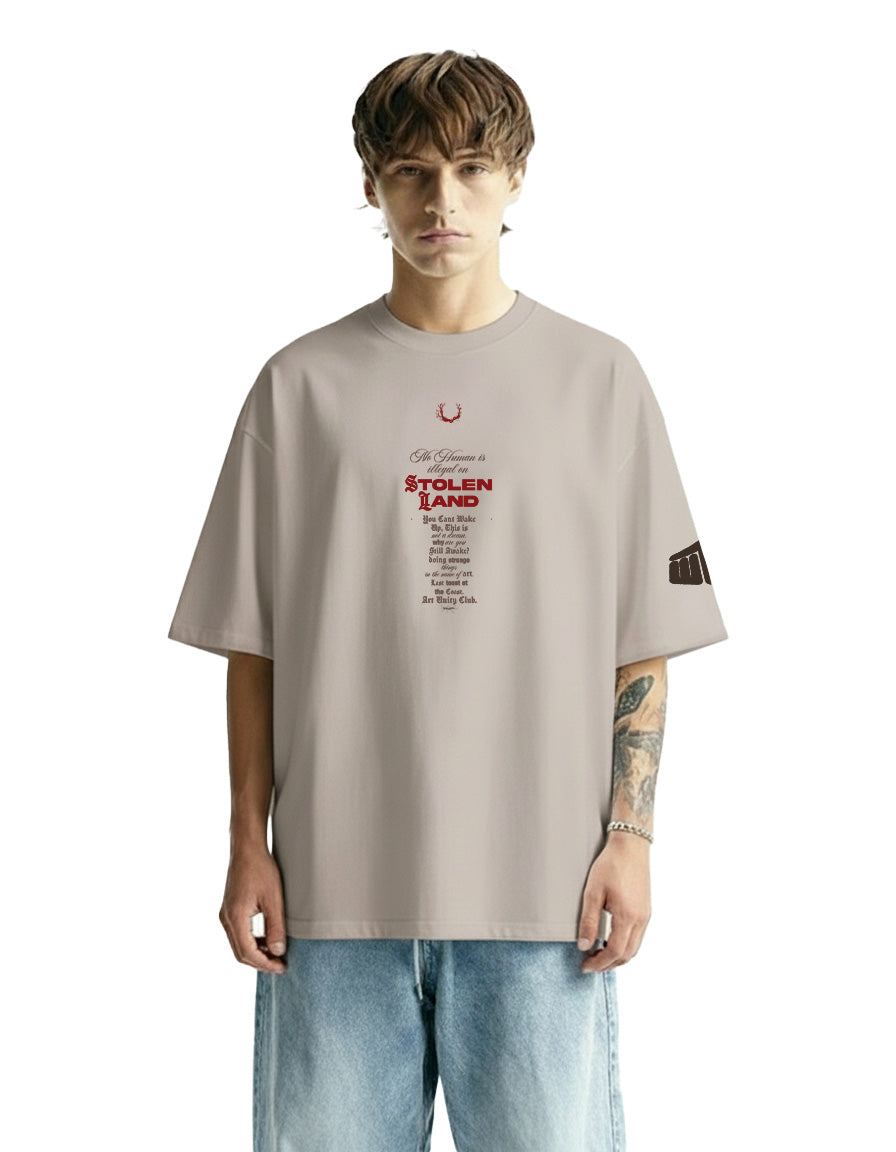 Stolen Land Beige Heavyweight T-shirt
