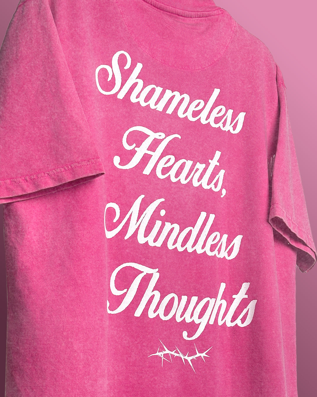 Shameless Pink Acid Wash T-Shirt