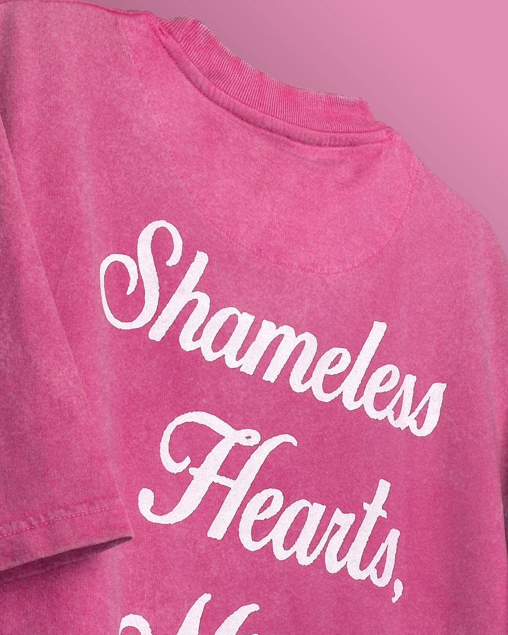 Shameless Pink Acid Wash T-Shirt