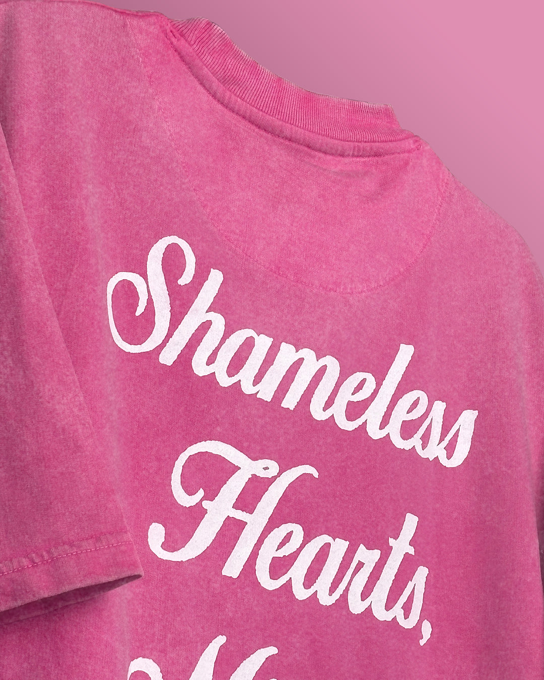 Shameless Pink Acid Wash T-Shirt