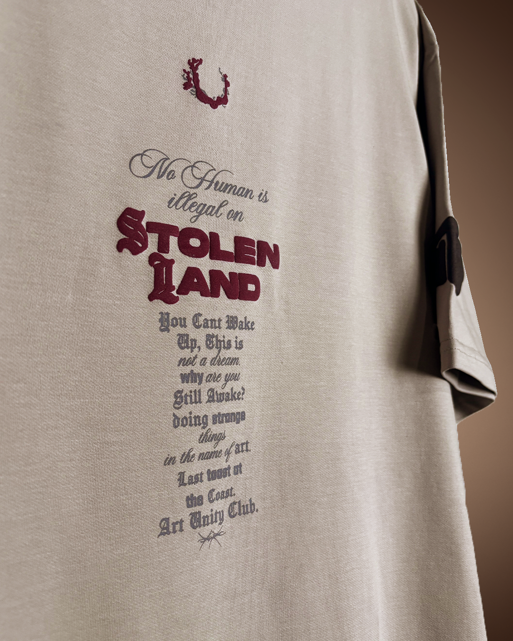 Stolen Land Beige Heavyweight T-shirt