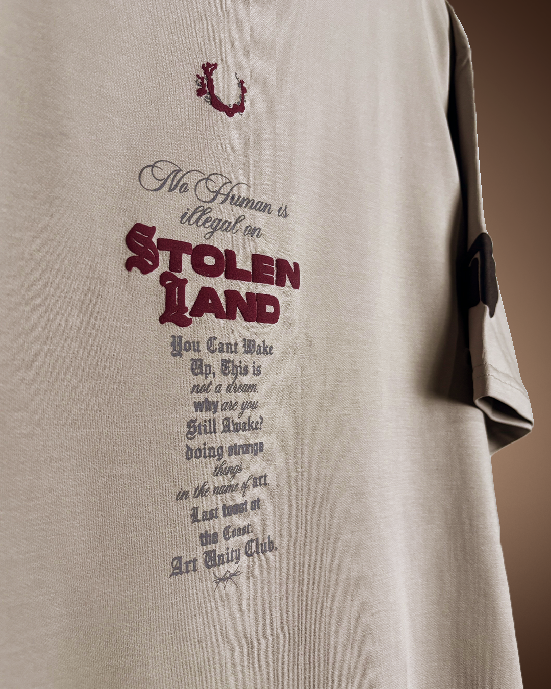 Stolen Land Beige Heavyweight T-shirt