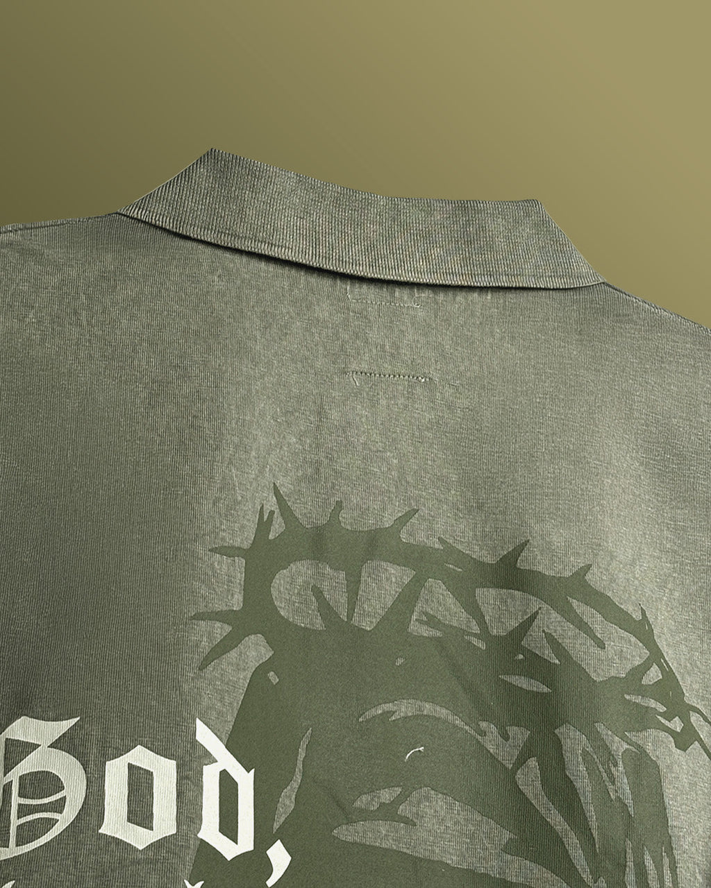 THANK GOD OVERSIZED POLO TSHIRT