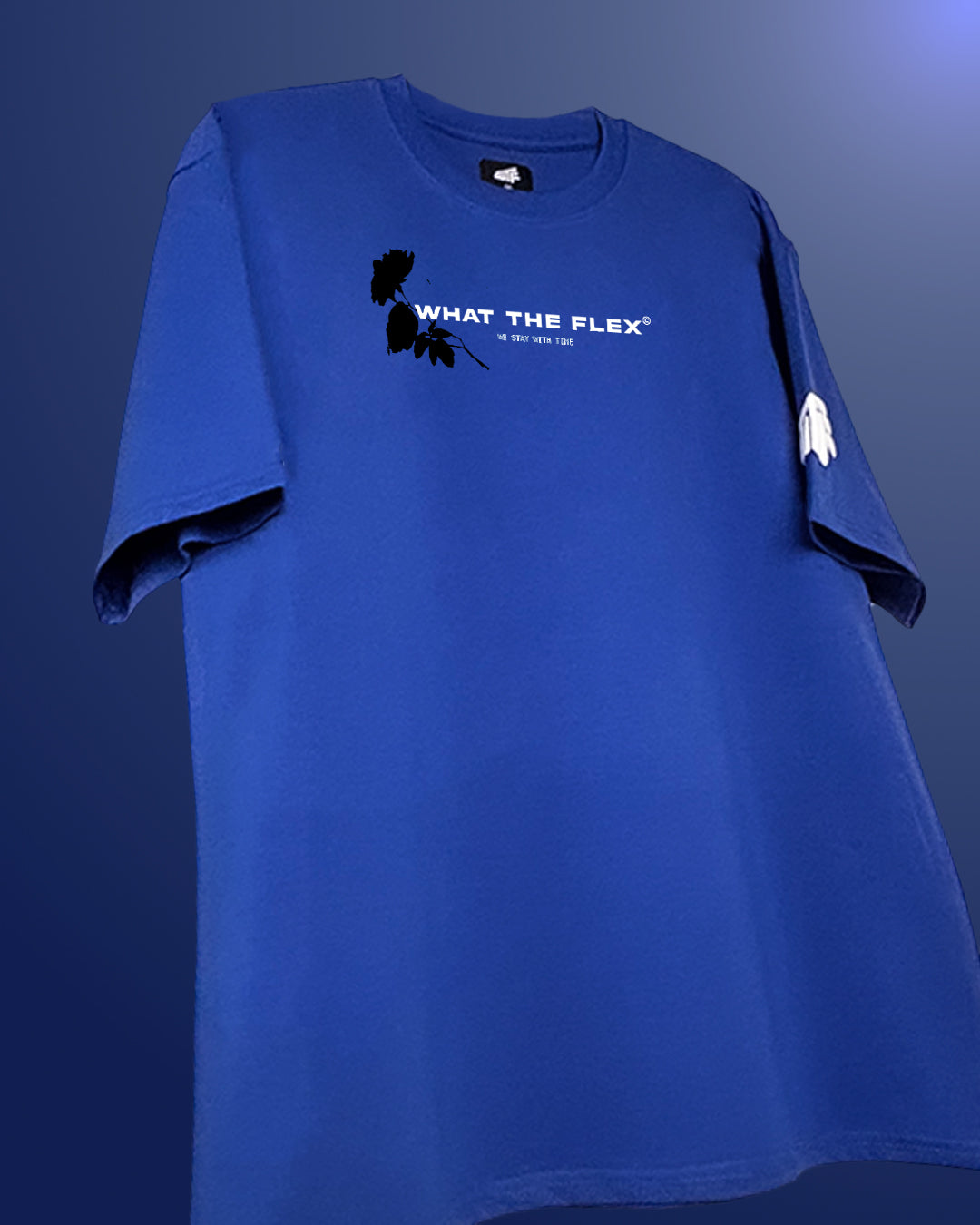 Too Fast Oversized Heavyweight Blue T-shirt