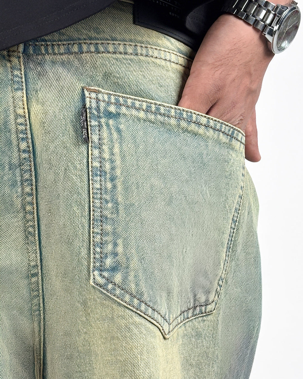 Vintage Blue Wide Flared Jeans