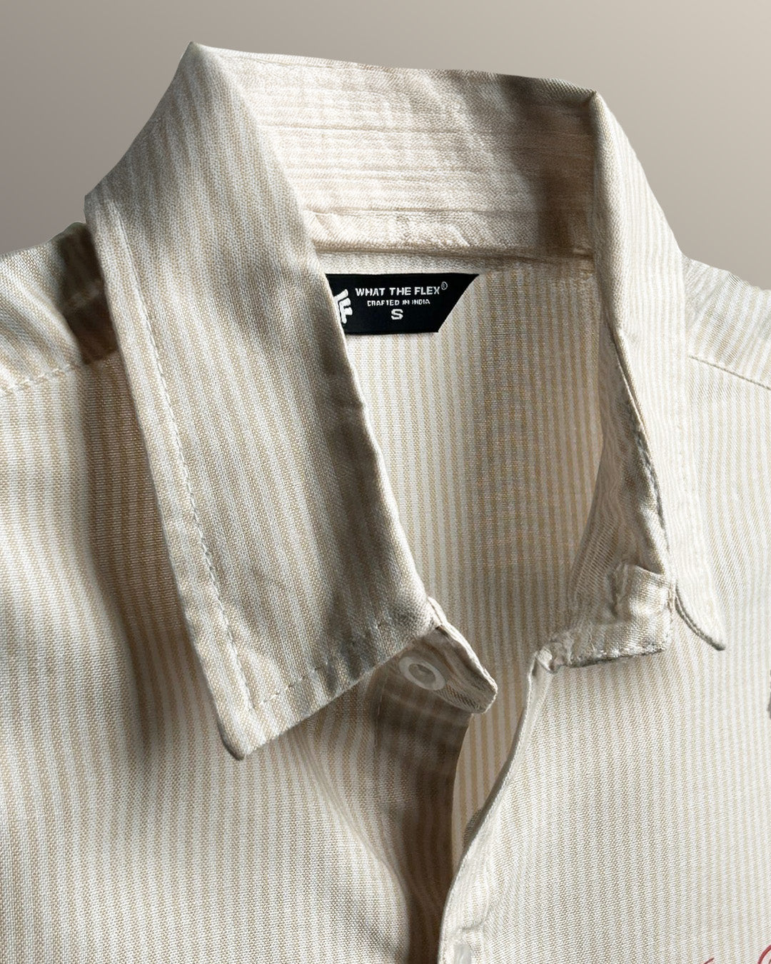 Alive Beige Striped Shirt