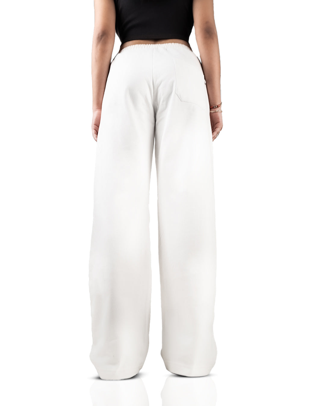 White Essential Cotton Pants