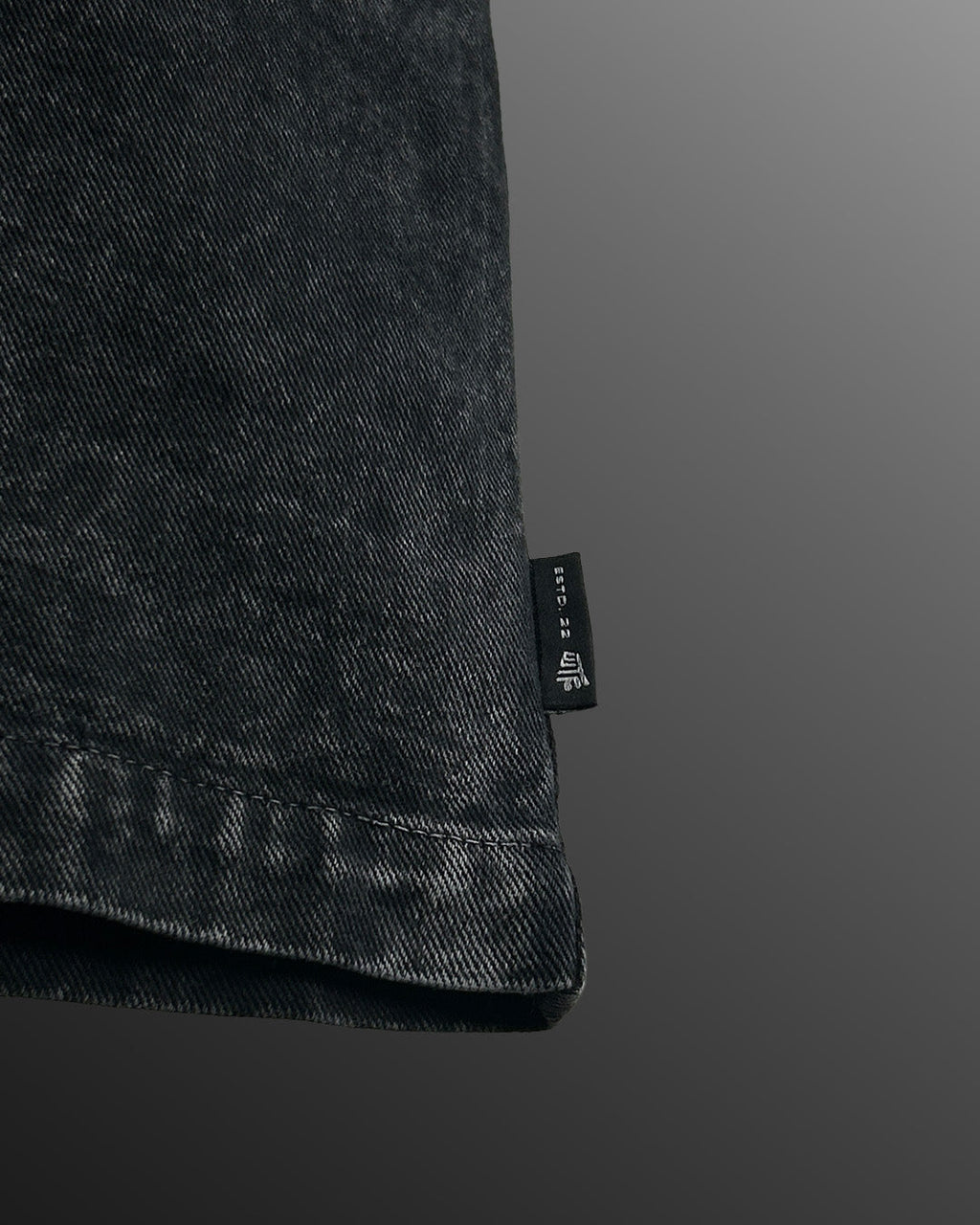 Black Half Sleeve Denim Layer